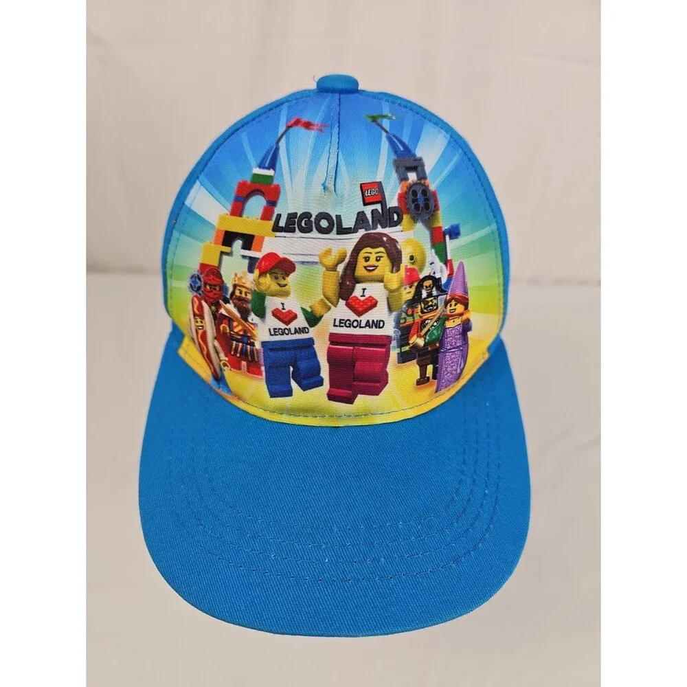 LEGOLAND LEGO Youth Hat 50/52 Blue Minifigure Theme Park Baseball Cap